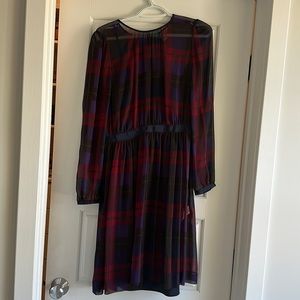 NEW Brooks Brothers Red Fleece Plaid Dress